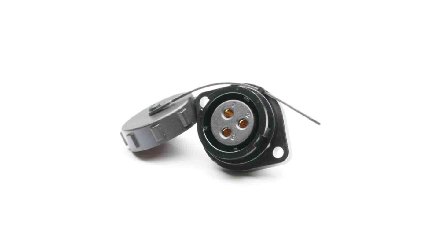 RS PRO Circular Connector, 3 Contacts, Flange Mount, Socket, Female, IP67
