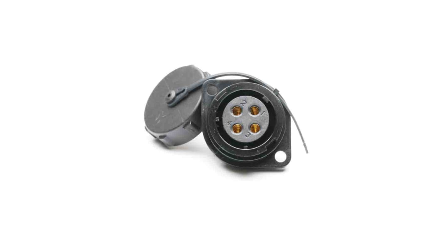 RS PRO Circular Connector, 4 Contacts, Flange Mount, Socket, Female, IP67