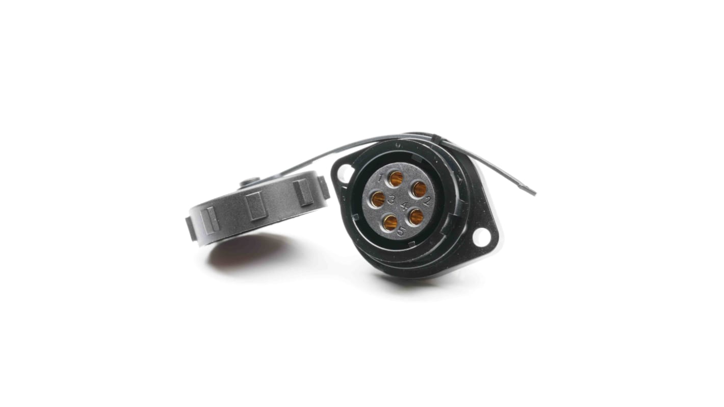 RS PRO Circular Connector, 5 Contacts, Flange Mount, Socket, Female, IP67