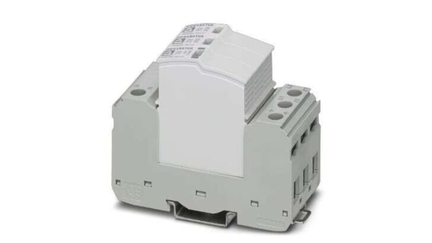 Phoenix Contact 2 Phase Surge Protector, 40kA, DIN Rail Mount