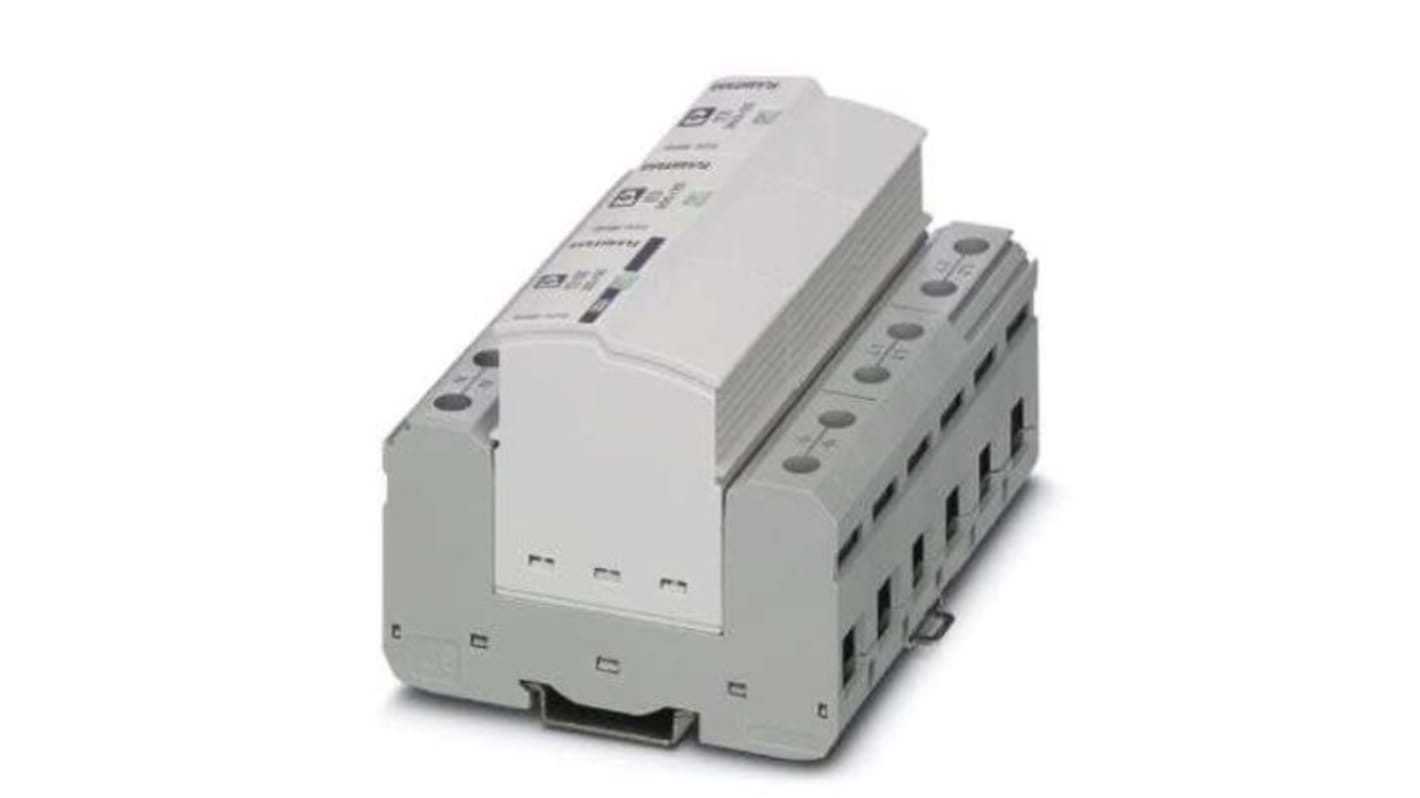 2905418 Phoenix Contact 2 Phase Surge Protector, 50kA, DIN Rail Mount