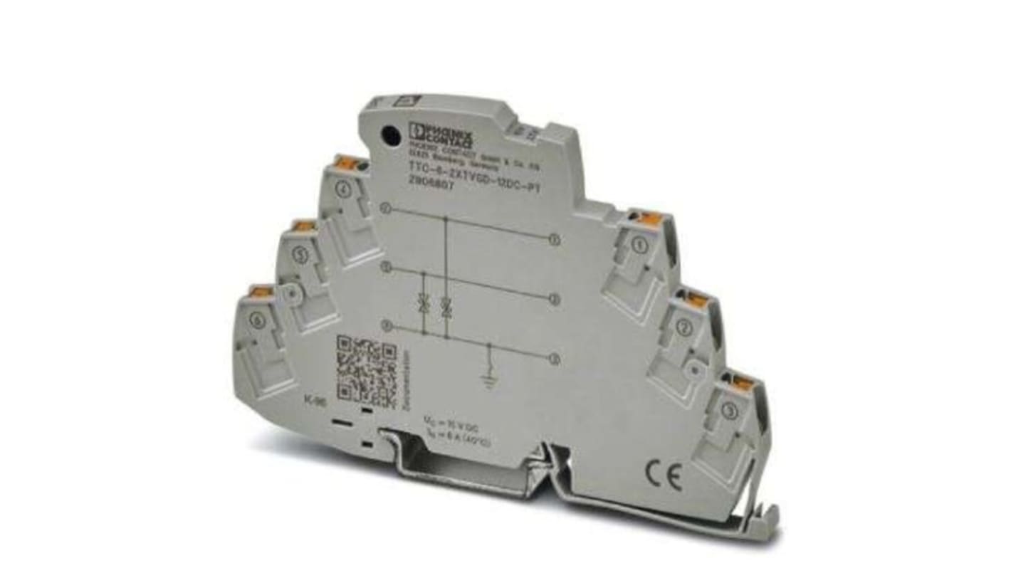 Parafoudre Phoenix Contact, montage Rail DIN TTC Circuit de protection contre les surtensions