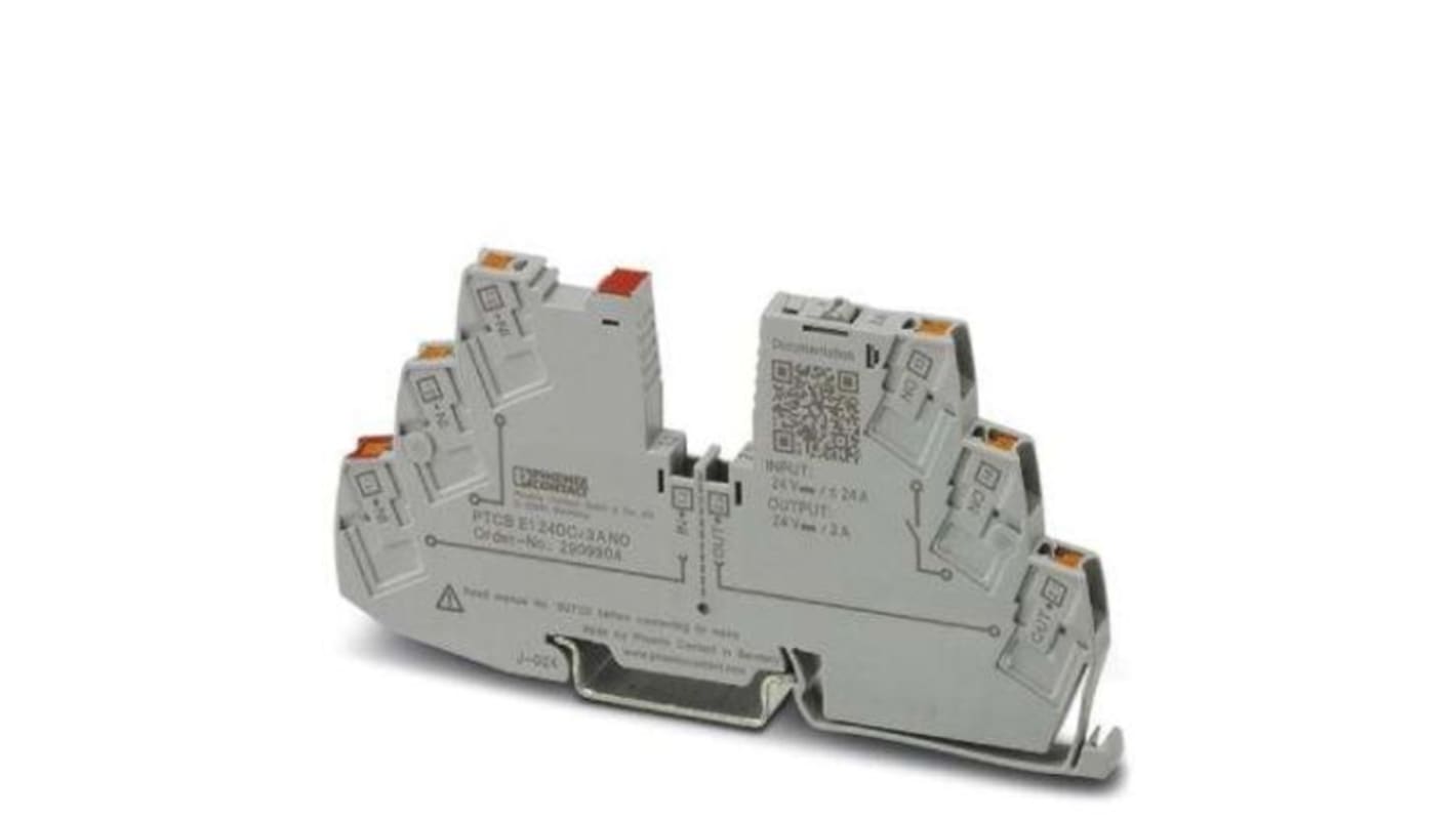 Interruttore elettronico di circuito Phoenix Contact, 3A, 24V, 1 canale, Montaggio Guida DIN, PTCB