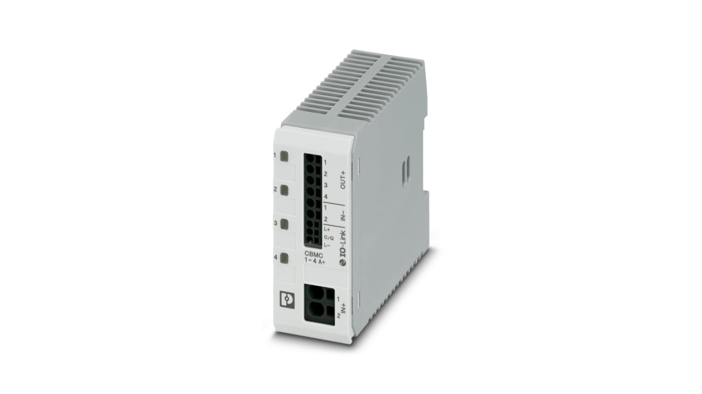 Phoenix Contact Electronic Device Circuit Breaker Electronic Circuit breaker 4A 24V CBMC, 1 channels , DIN Rail Mount