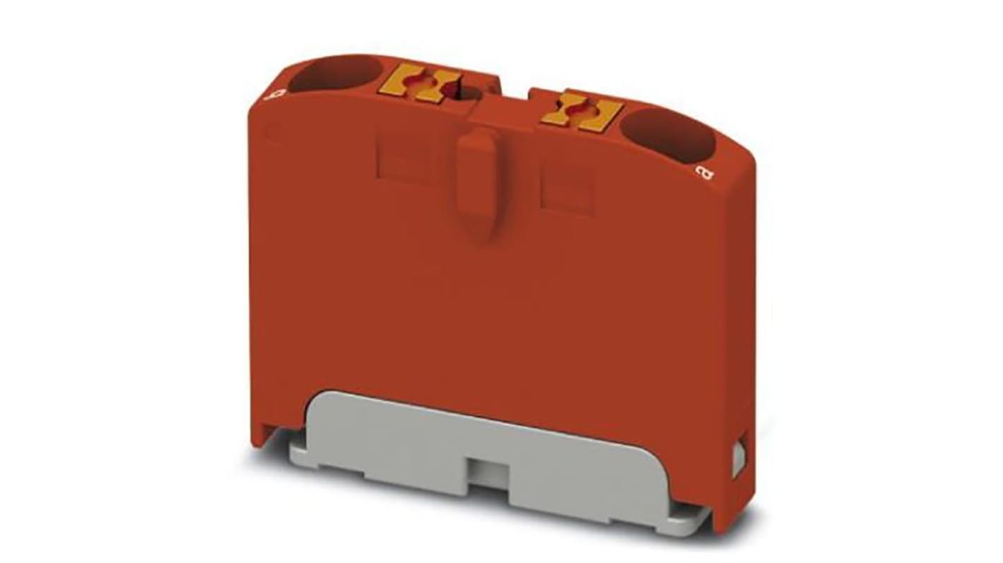 Phoenix Contact Distribution Block, 2 Way, 4mm², 24A, 690 V, Red
