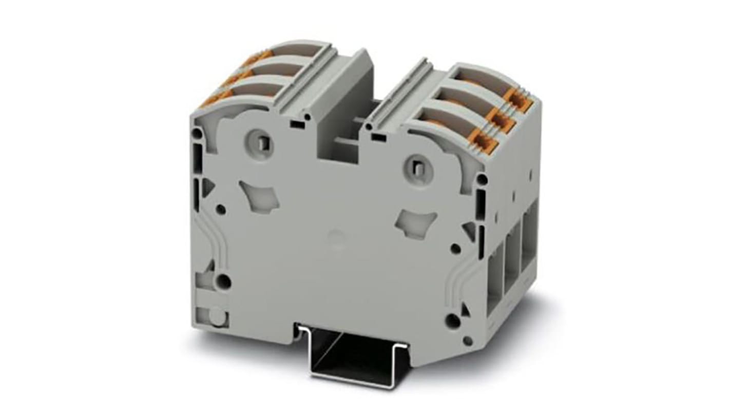 Phoenix Contact PTPOWER 35 Series Grey Component Terminal Block, 35mm², Push In Termination