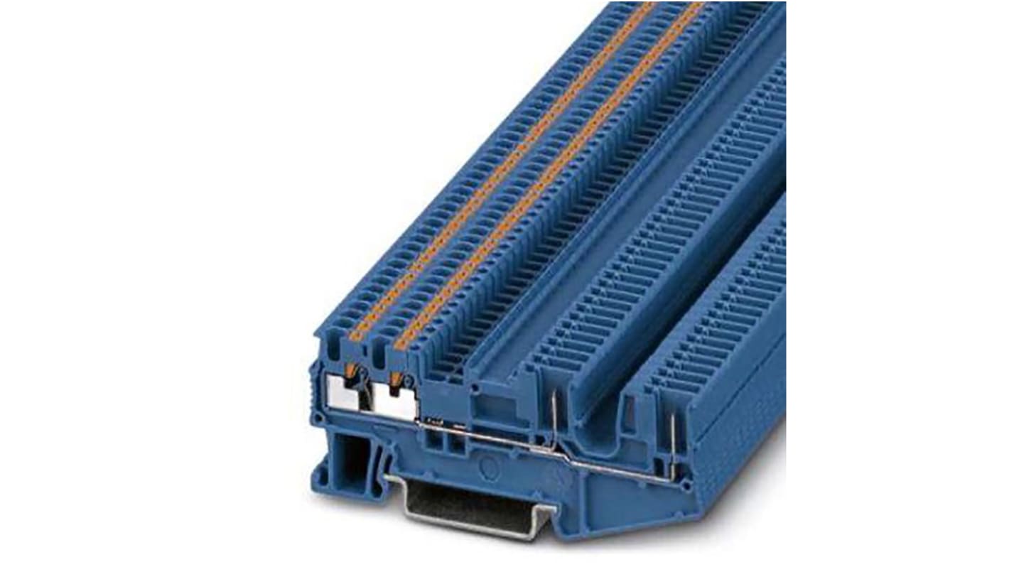Phoenix Contact PT 1 Series Blue Component Terminal Block, 1.5mm², Push In Termination