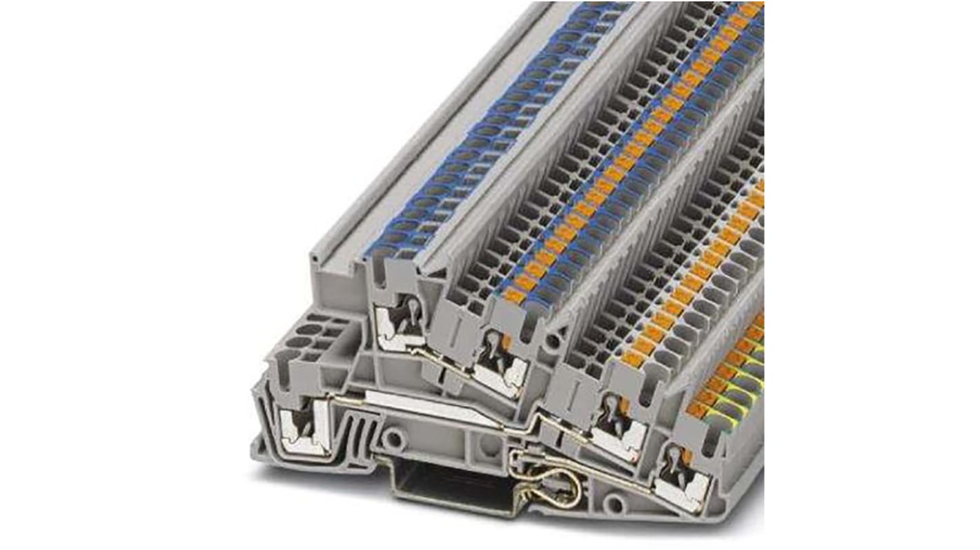 3213943 Phoenix Contact 5Way Earth Terminal Block, 4mm², 12 AWG Wire
