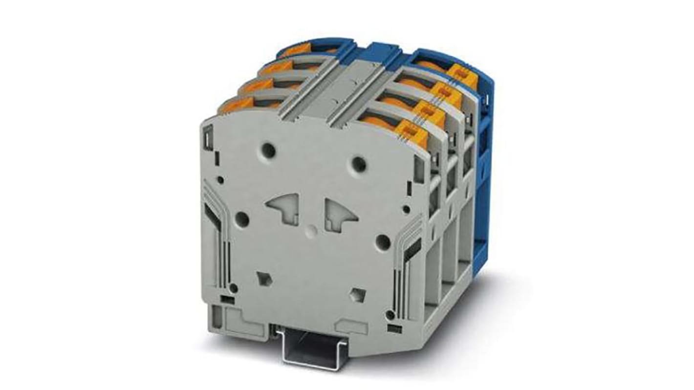 Phoenix Contact PTPOWER 50 Series Blue, Grey Component Terminal Block, 10 → 70mm², Push In Termination