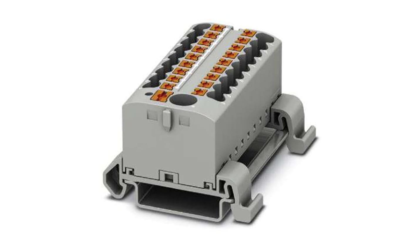 3273242 Phoenix Contact Distribution Block, 19 Way, 4mm², 24A, 690 V