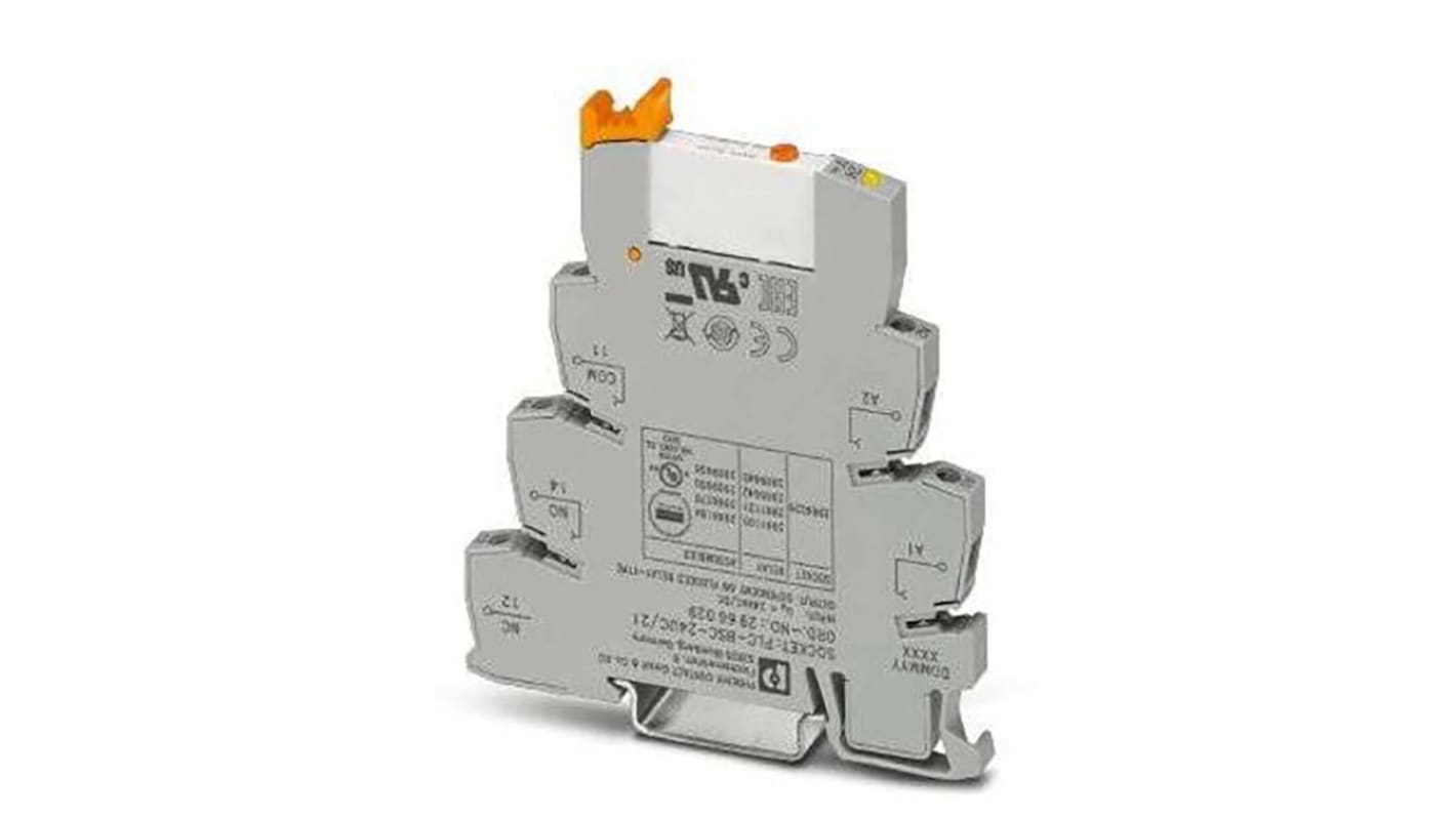 Phoenix Contact PLC-RSC- 24UC/21/MS Interface Relais / 24V ac/dc, 1-poliger Wechsler DIN-Schienen 5 → 250V ac/dc