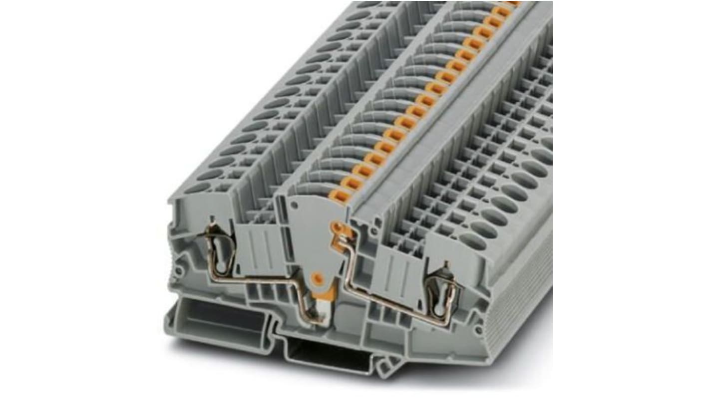 Phoenix Contact STME 6 Series Grey Test Disconnect Terminal Block, 0.2 →10mm²