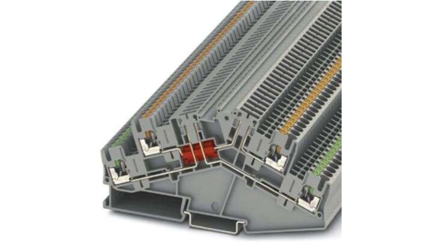 Phoenix Contact PTTBS 2.5-2TGB Series Grey Disconnect Terminal Block, 0.14 → 4mm², Push In Termination