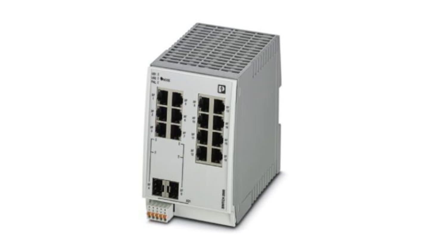 Phoenix Contact Ethernet kapcsoló 14 db RJ45 port, rögzítés: DIN-sín, 100Mbit/s