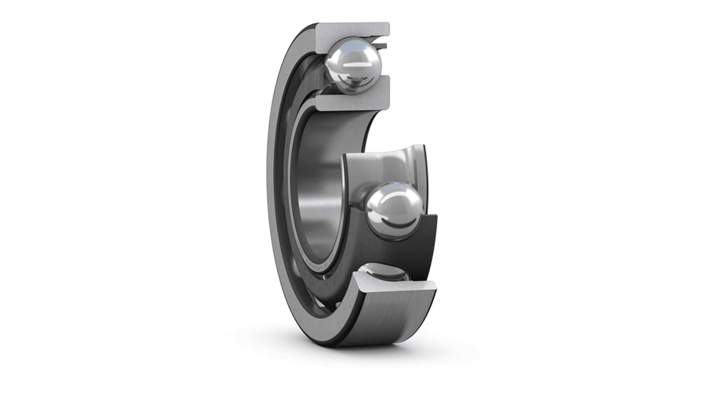 Roulement à billes à contact oblique à une rangée SKF, ø int. 40mm, ø ext. 80mm, larg. 18mm