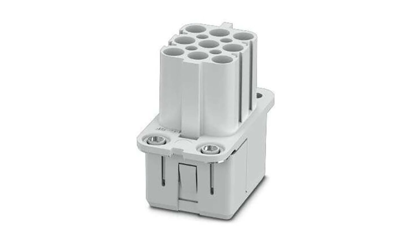 Phoenix Contact Heavy Duty Power Connector Insert, 16A, Female,  HC-COM-Q08 Series, 8 Contacts