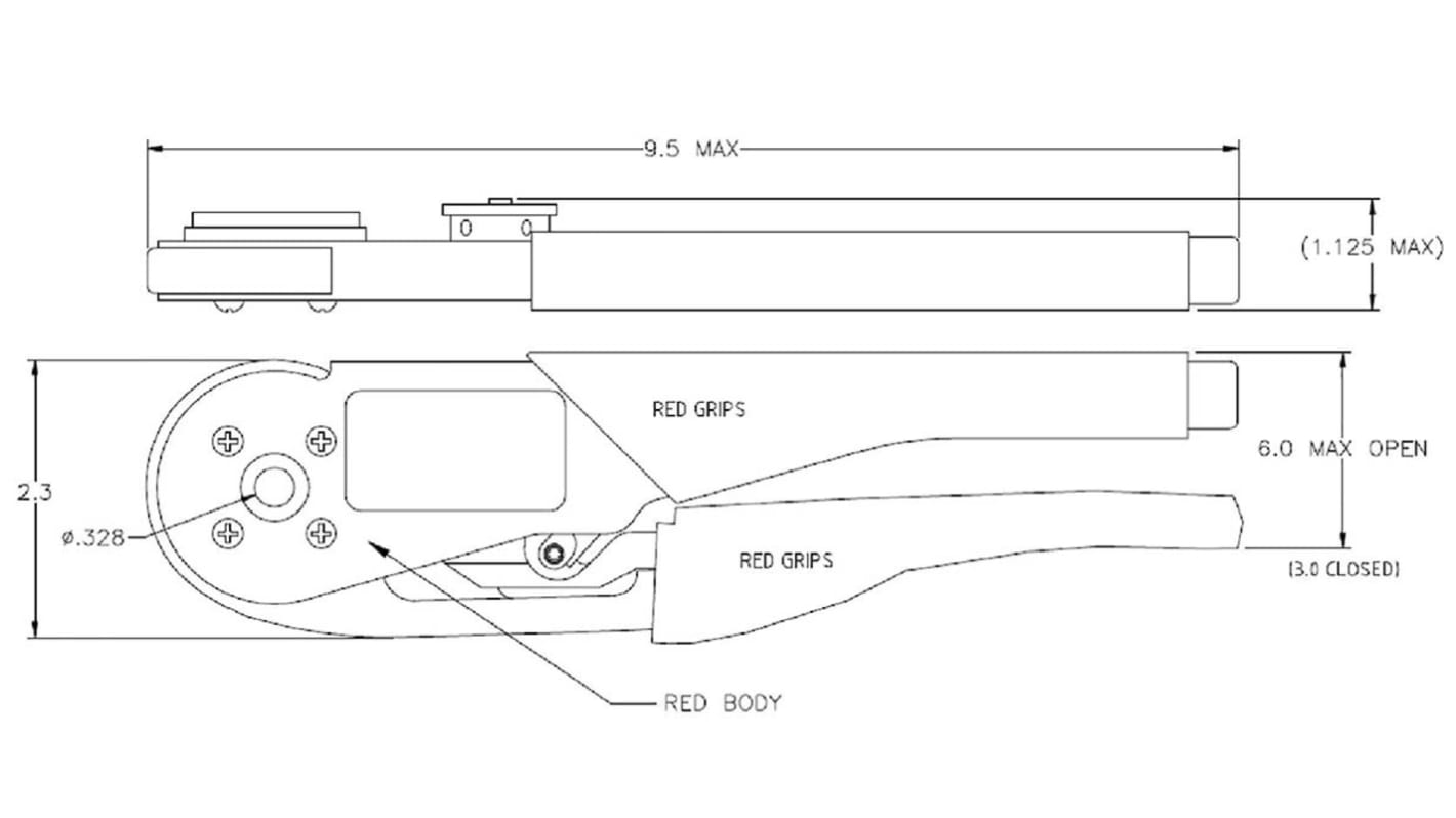 FCT from Molex 173112 Hand Crimp Tool for D-sub Contacts