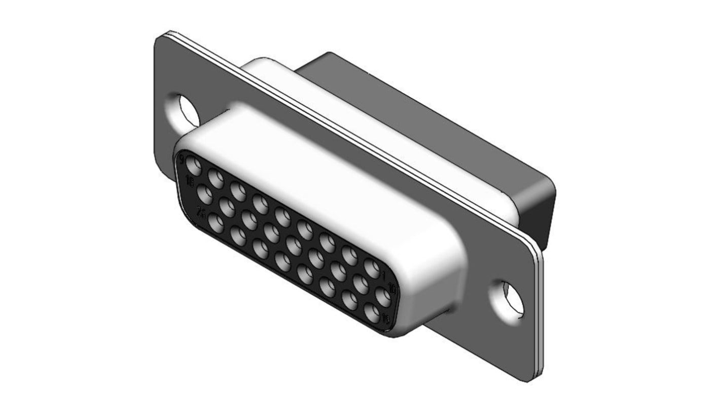 FCT from Molex D-sub csatlakozó 173113 sorozat 1.98mm távolság, Egyenes Nagy sűrűségű D-Sub, Panelre szerelhető, Nő