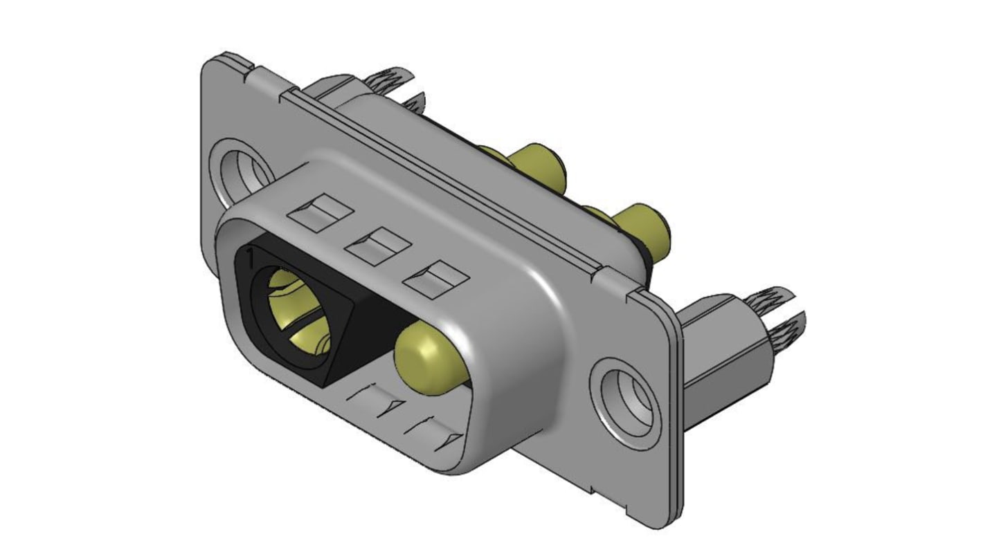 Conector D-sub FCT from Molex, Serie 173107, paso 6.86mm, Recto, Montaje en PCB, Hembra, con Bloqueos roscados 4-40