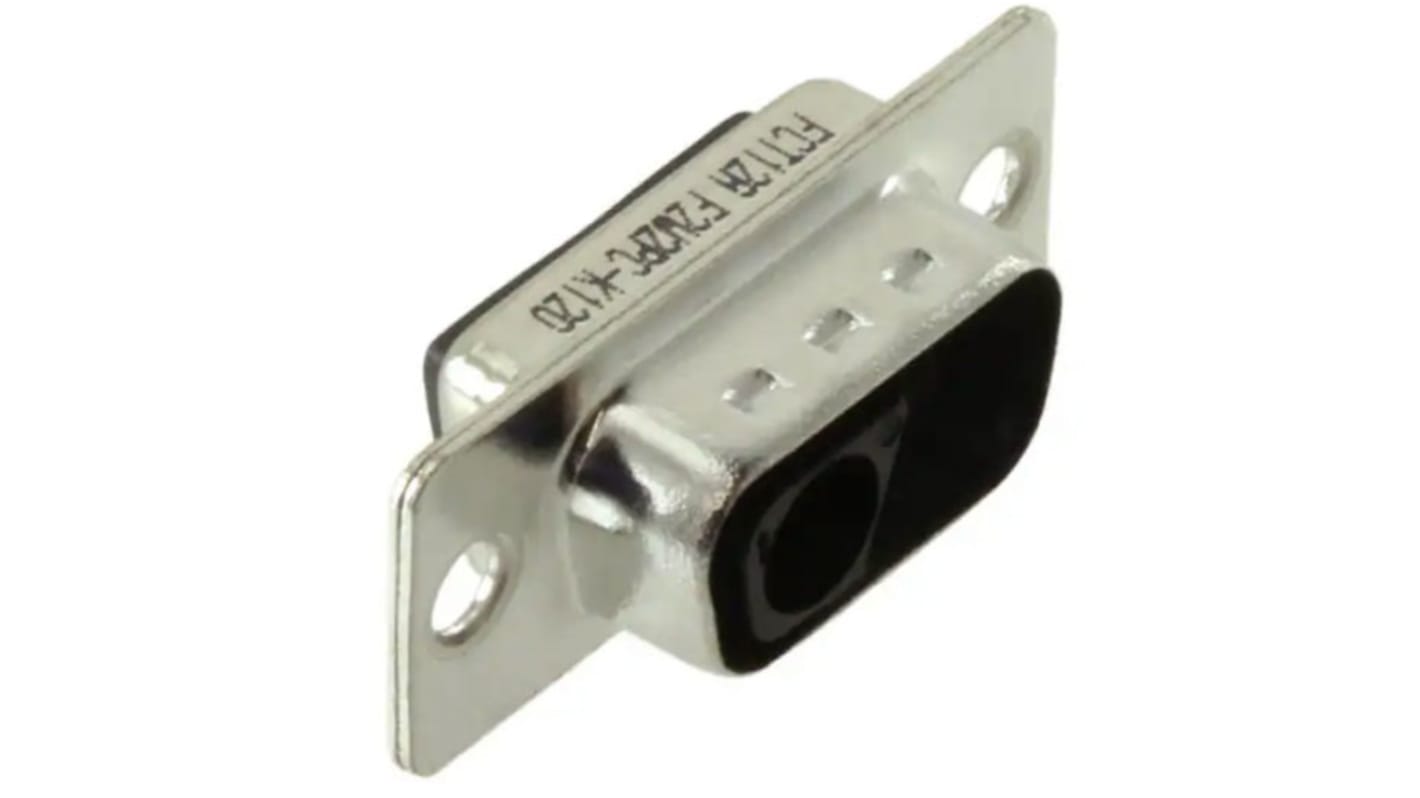 FCT from Molex 172704 2 Way Panel Mount D-sub Connector Plug, 6.86mm Pitch, with 4-40 Screw Locks