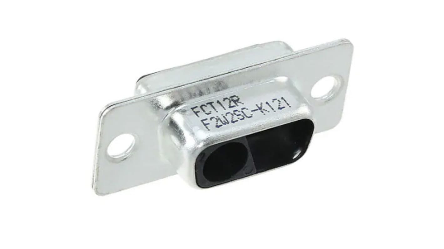 FCT from Molex 172704 2 Way Panel Mount D-sub Connector Socket, 6.86mm Pitch, with 4-40 Screw Locks