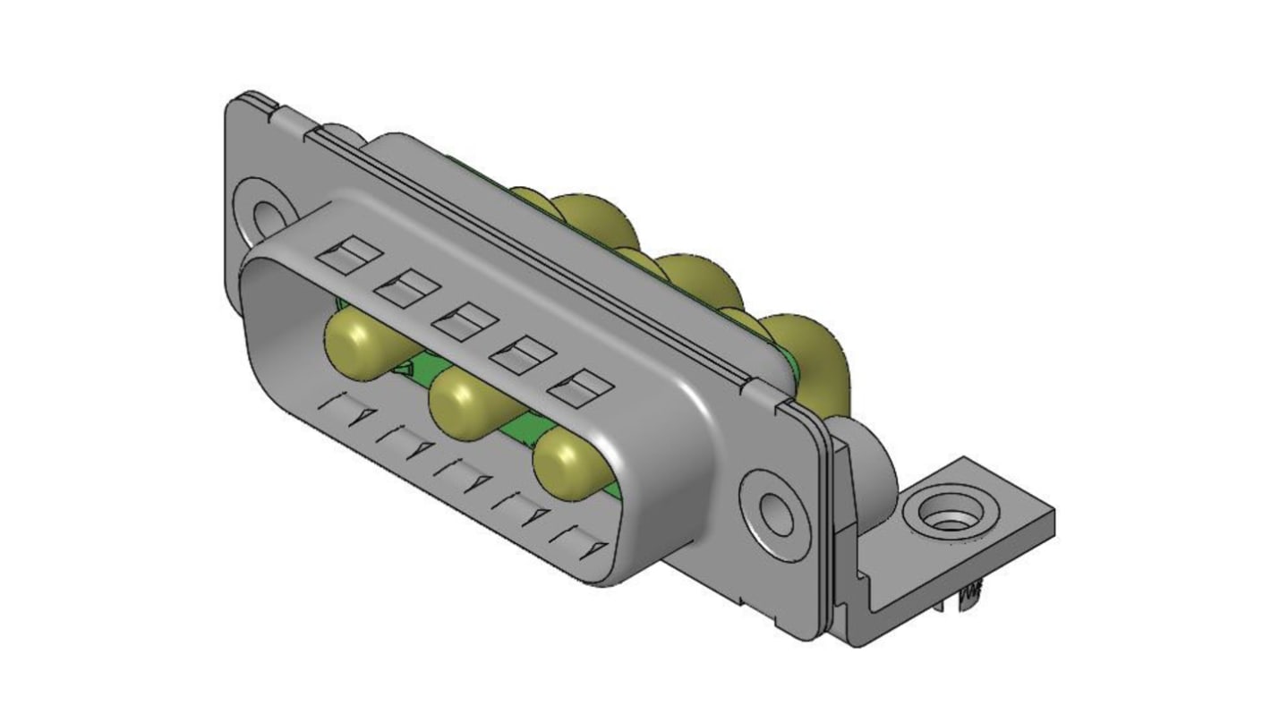 Conector D-sub FCT from Molex, Serie 173107, paso 6.86mm, Ángulo de 90° , Montaje en PCB, Hembra, con Bloqueos roscados