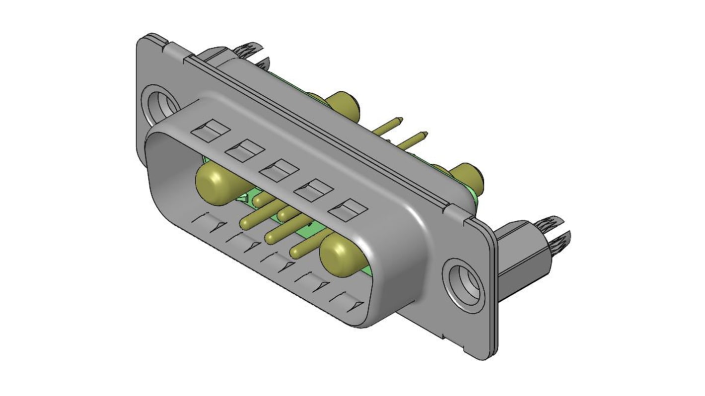 Conector D-sub FCT from Molex, Serie 173107, paso 2.74mm, Recto, Montaje en PCB, Hembra, con Bloqueos roscados 4-40