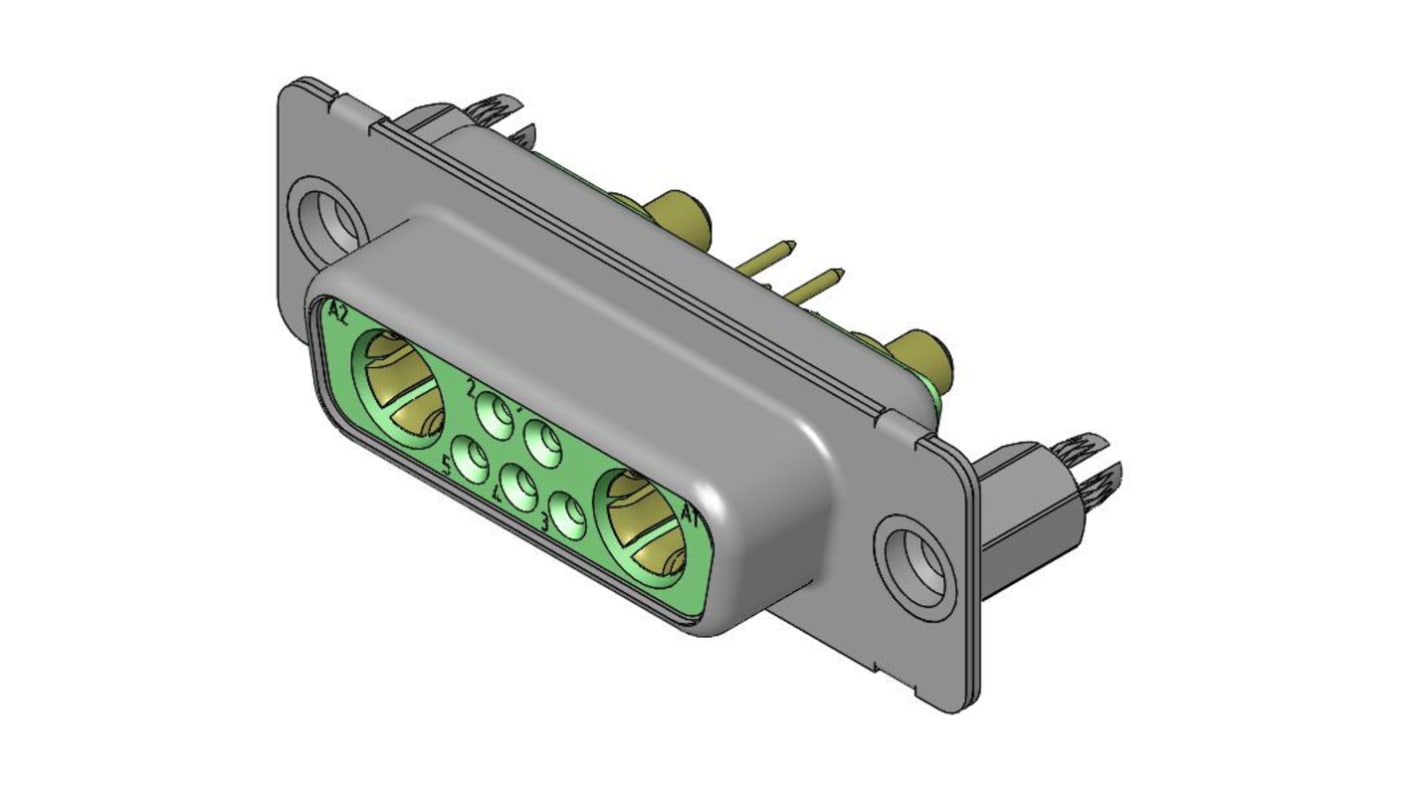 FCT from Molex D-subコネクタ, 7極, メス, PCBマウント, FM7W2S1-1410 / 1731070253