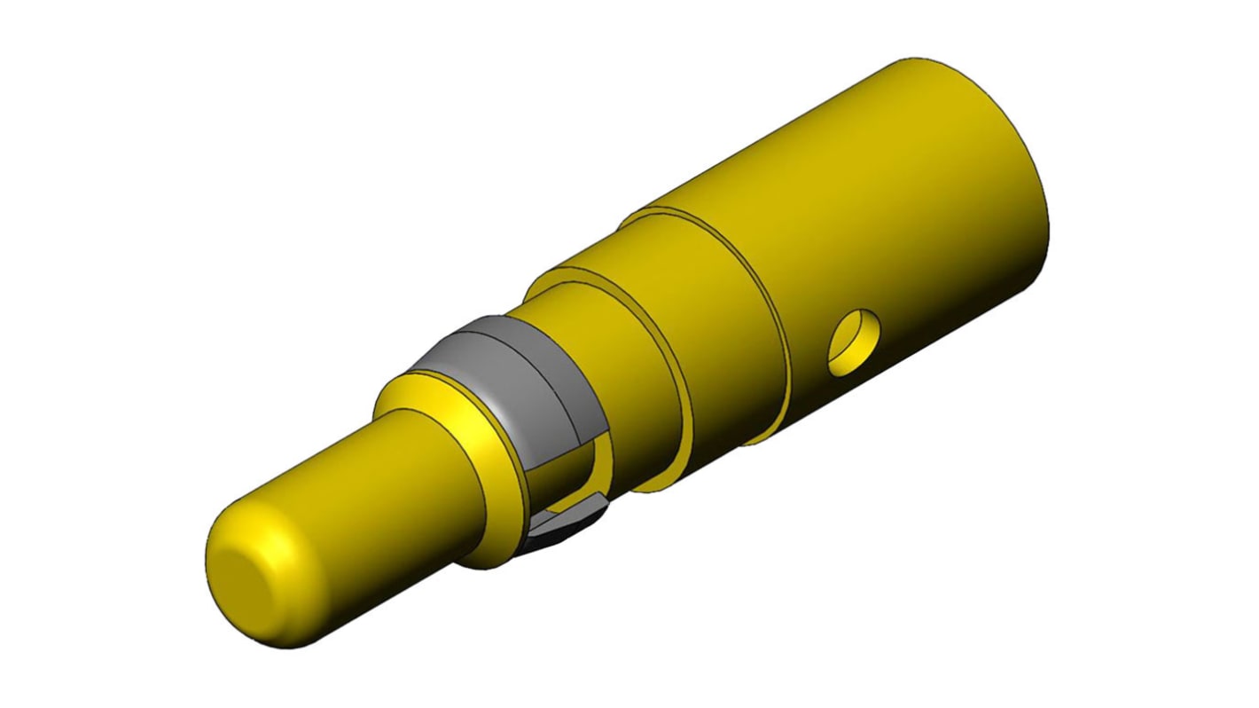 FCT from Molex, 173112 Series, size 8 → 10AWG Male Crimp D-Sub Connector Power Contact, Gold Power, 8 →