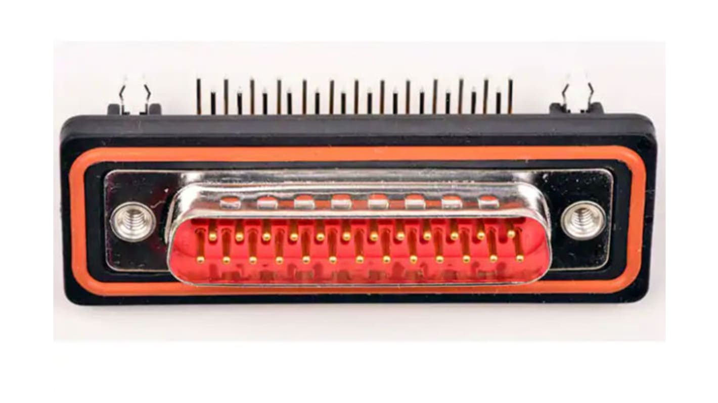 FCT from Molex D-sub csatlakozó 172704 sorozat 2.84mm távolság, Derékszögű, Átmenő furat, Férfi