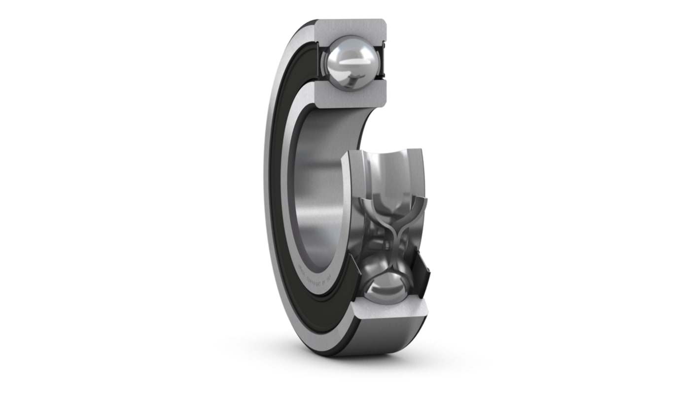 SKF 6206-2RS1/C3WT Single Row Deep Groove Ball Bearing- Both Sides Sealed 30mm I.D, 62mm O.D