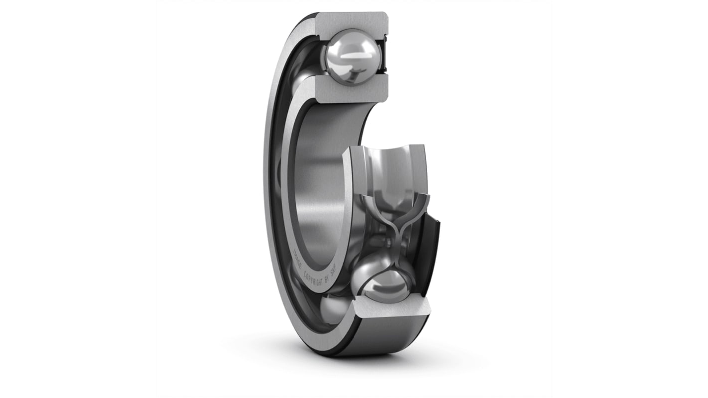 Roulement à billes à gorge profonde à une rangée SKF, ø int. 30mm, ø ext. 62mm, larg. 16mm