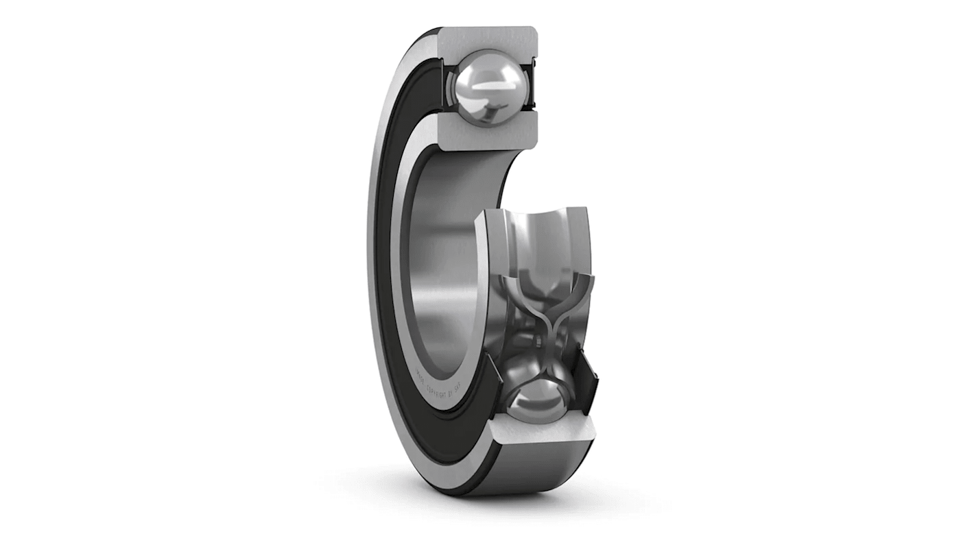 SKF 62206-2RS1 Single Row Deep Groove Ball Bearing- Both Sides Sealed 30mm I.D, 62mm O.D