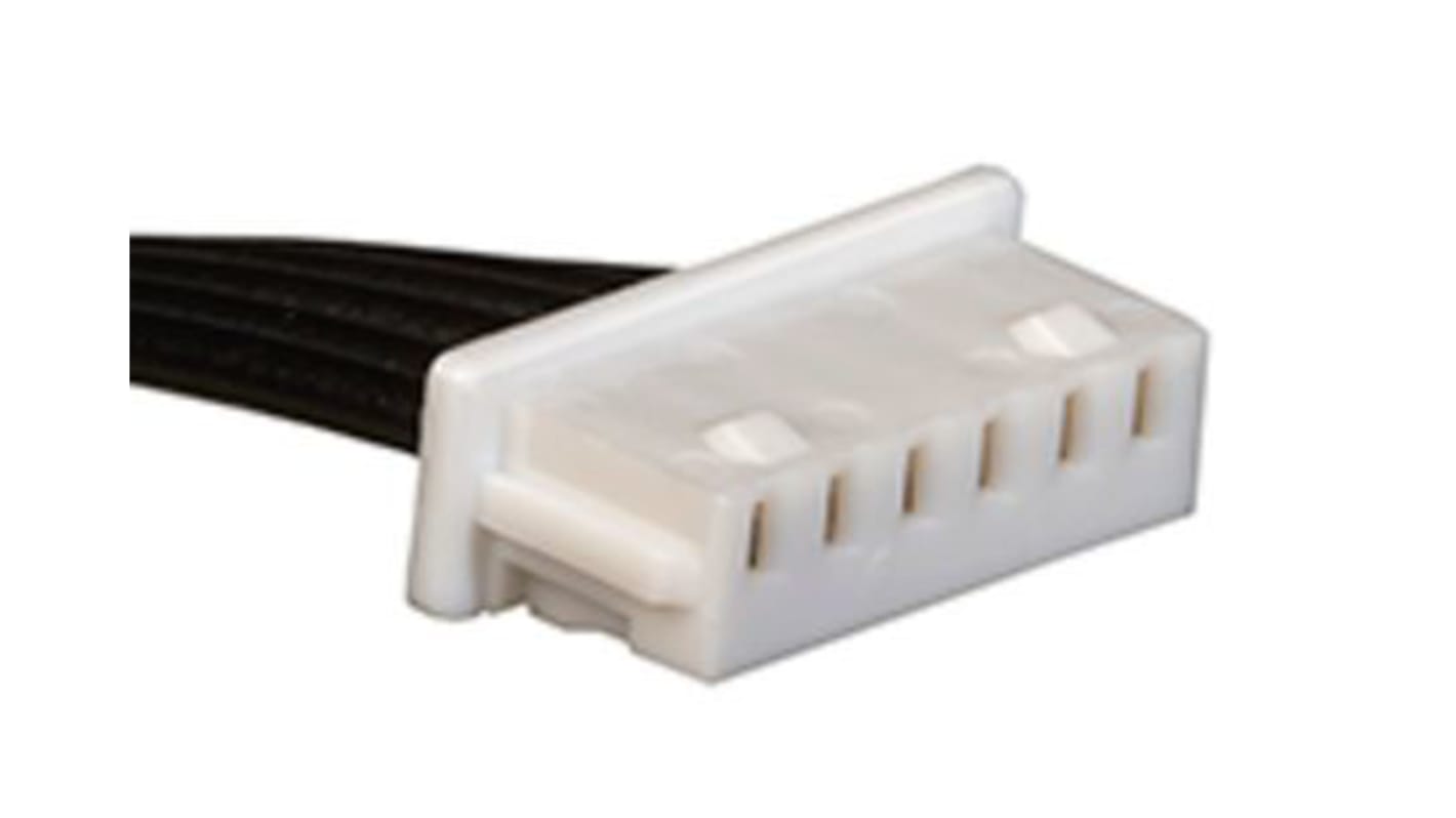 Kabel przewód-płytka, PicoBlade, 125 V, 1 A, raster: 1.25mm, 50mm, Cyna, Czarny