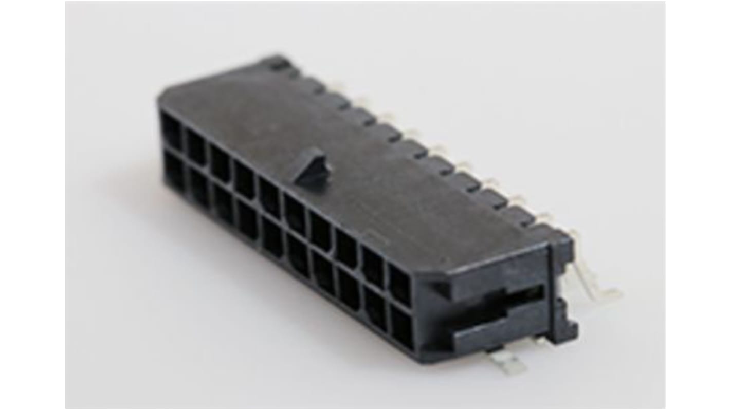 Embase pour CI Molex, Micro-Fit 3.0, 20 pôles , 3.0mm, 2 rangées , Verticale