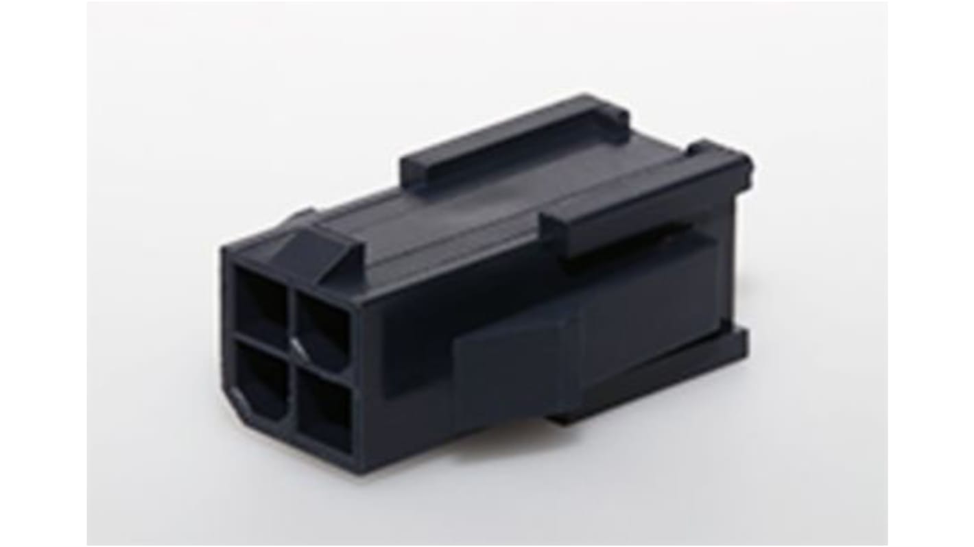 Molex, Mini-Fit Female Crimp Connector Housing, 4.2mm Pitch, 4 Way, 2 Row Side Entry