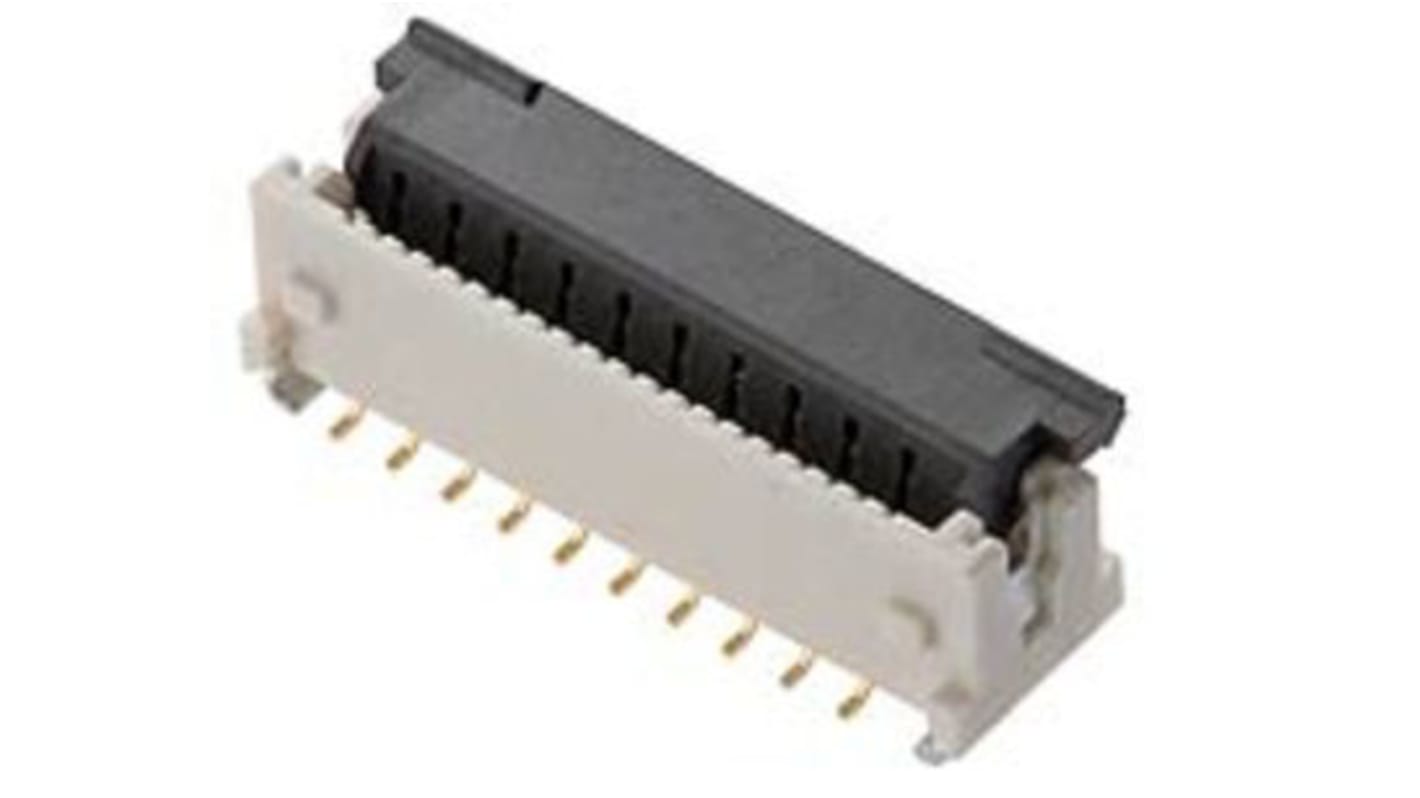 Molex, V-Flip, 501951 0.5mm Pitch 40 Way Vertical Female FPC Connector, Solder