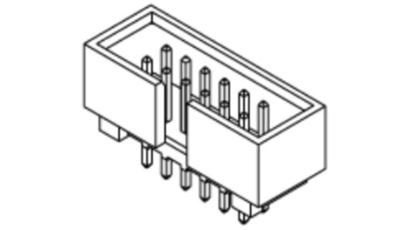 Molex C-Grid Series Vertical PCB Header, 20 Contact(s), 2.54mm Pitch, 2 Row(s), Shrouded