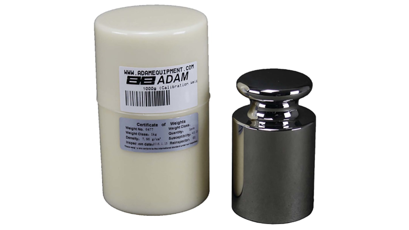 Adam Equipment Co Ltd Prüfgewicht, 1kg M1 Edelstahl