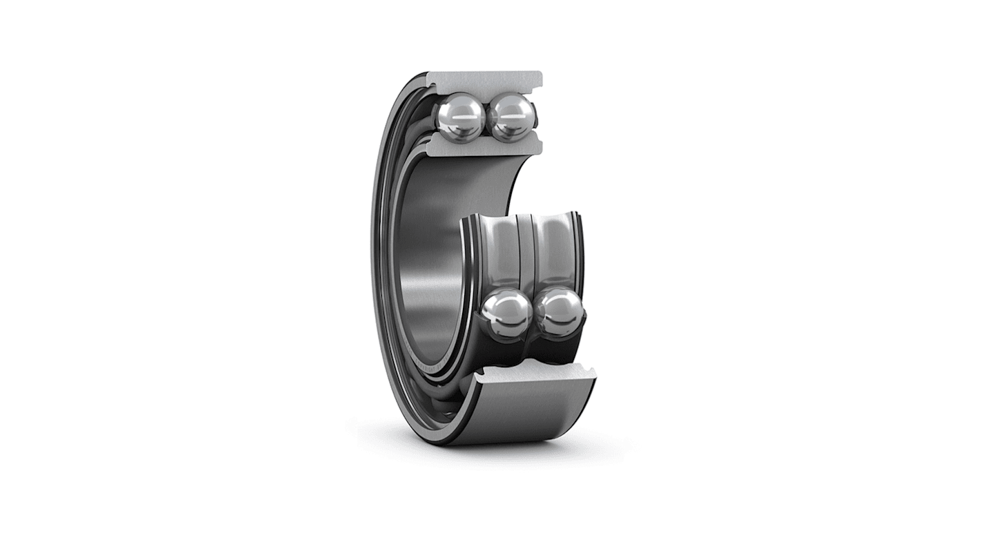 SKF 3204 A Double Row Angular Contact Ball Bearing- Open Type 20mm I.D, 47mm O.D