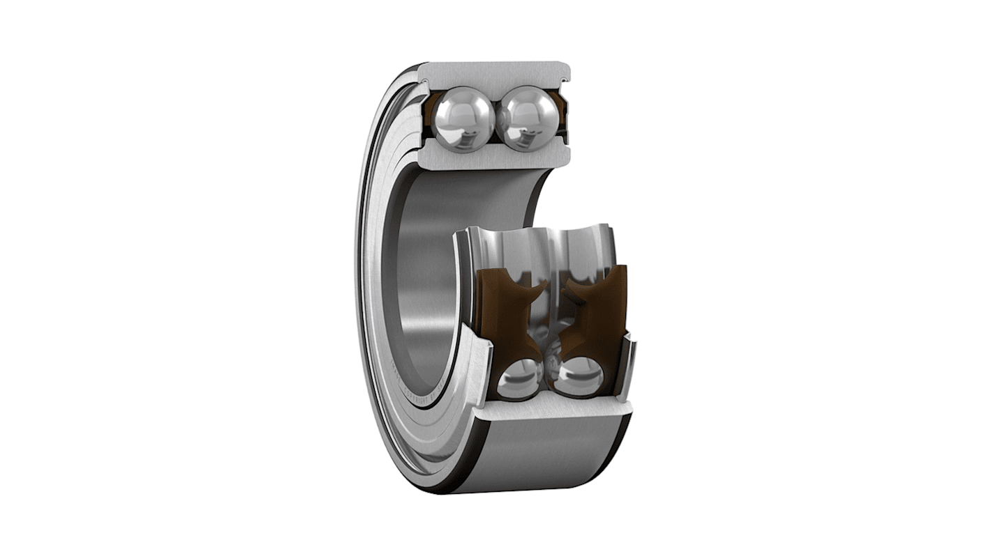 Roulement à billes à contact oblique à double rangée SKF, ø int. 45mm, ø ext. 85mm, larg. 30.2mm