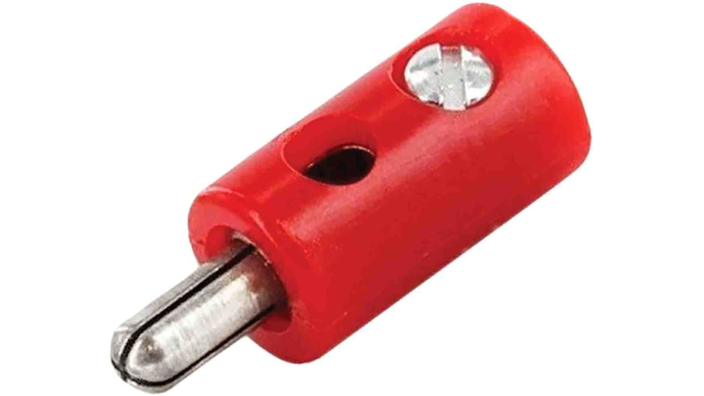 RS PRO Red Male Banana Plug, 32A, 30V, Nickel Plating