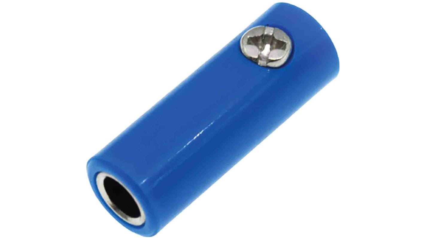 RS PRO Blue Female Banana Socket, 4 mm Connector, Screw Termination, 32A, 30V, Nickel Plating