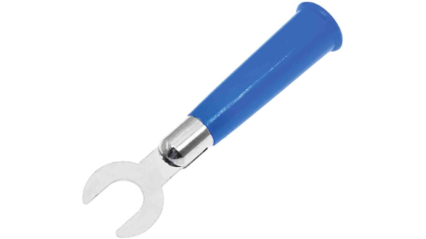 RS PRO Insulated Crimp Spade Connector Plastic, Blue