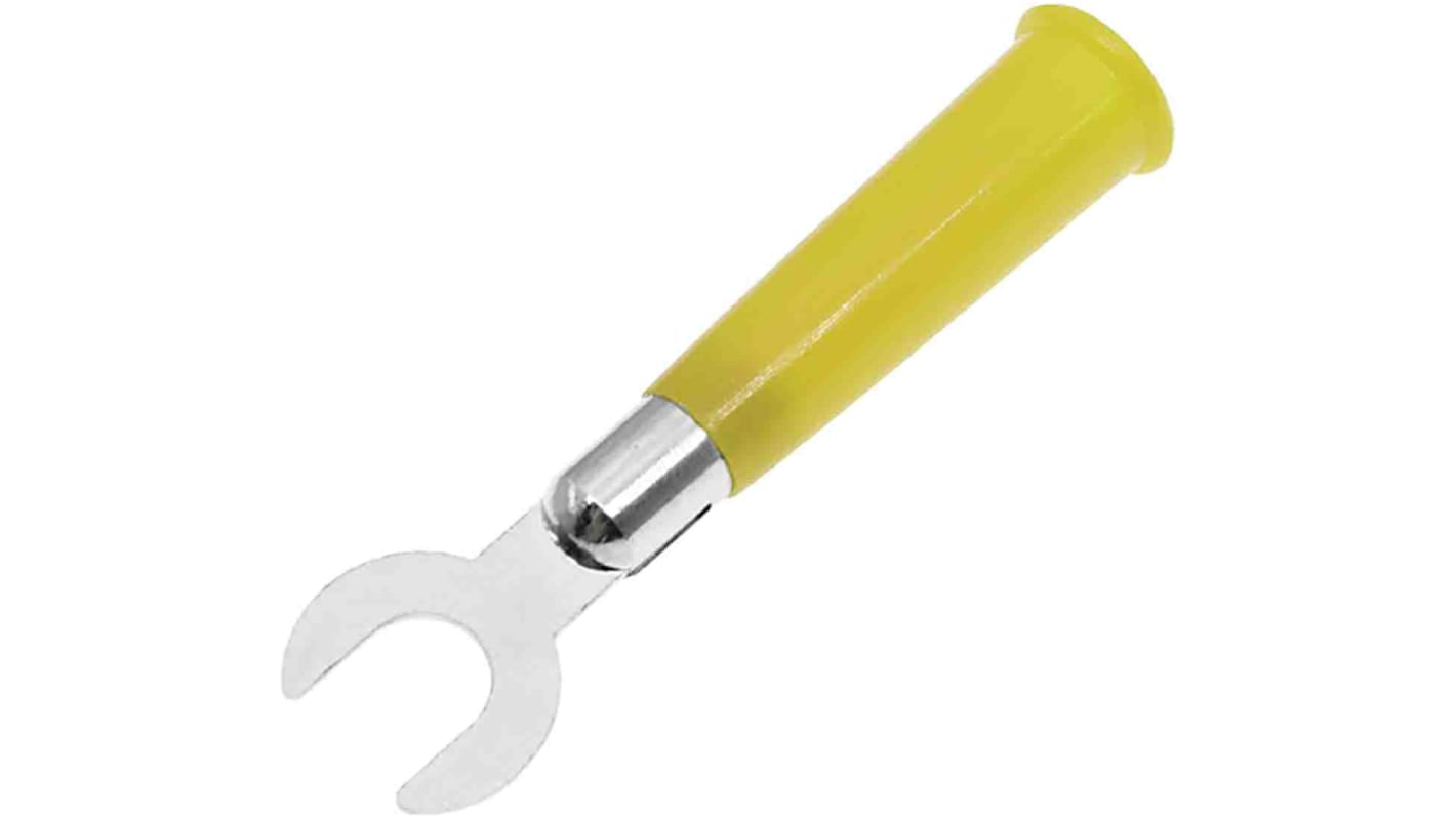 RS PRO Insulated Crimp Spade Connector Plastic, Yellow