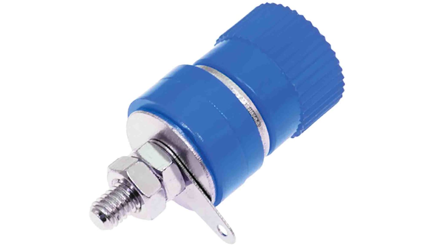 Fiche banane femelle 4 mm RS PRO Bleu Femelle 24A 30V