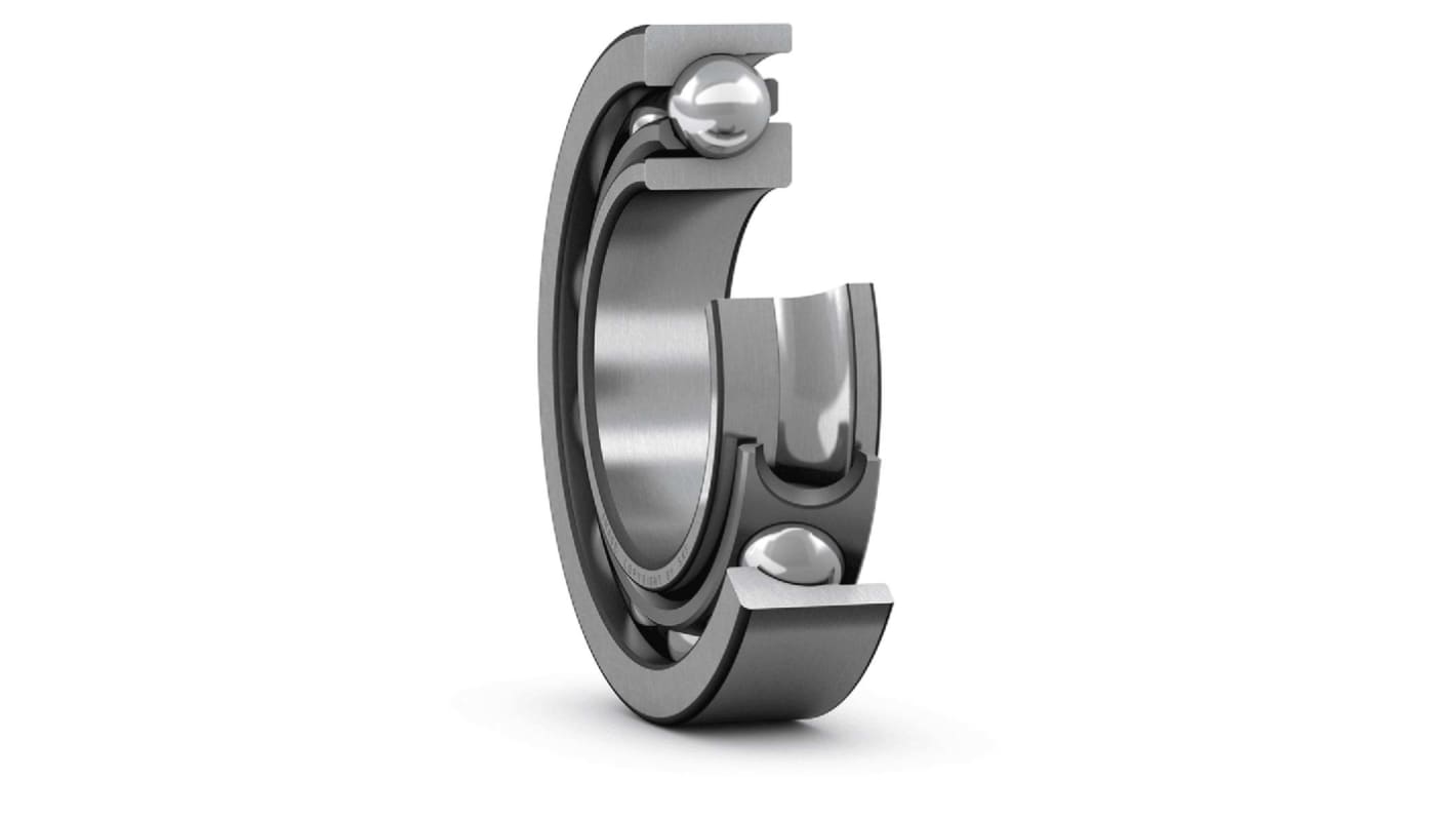 Roulement à billes à contact oblique à une rangée SKF, ø int. 100mm, ø ext. 215mm, larg. 47mm