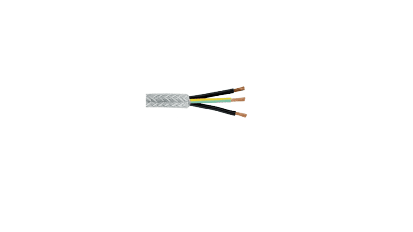 RS PRO Control Cable, 12 Cores, 0.75 mm², SY, Screened, 100m, Transparent PVC Sheath