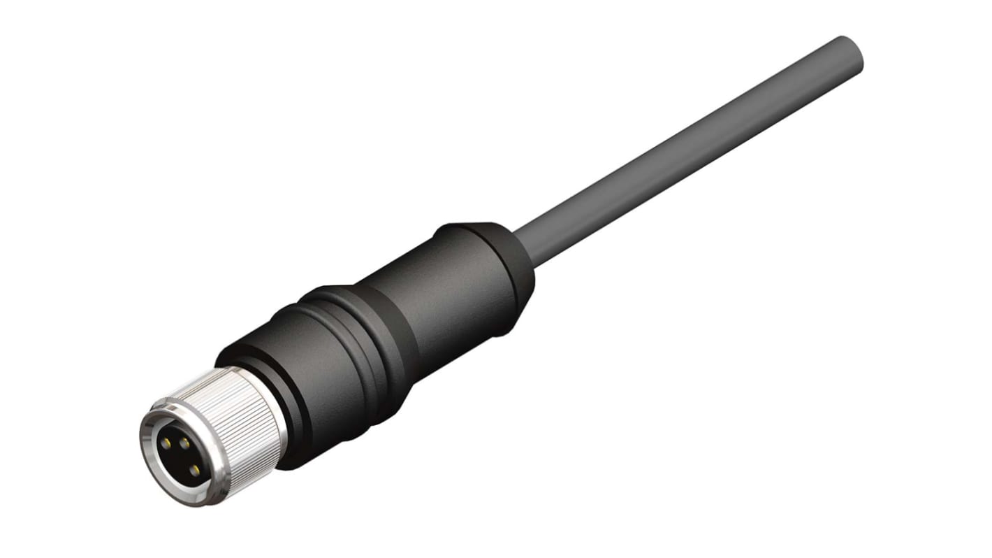 Cable de conexión RS PRO, con. A M8 Hembra, 3 polos, con. B Sin terminación, long. 10m, 60 V, 4 A, IP67