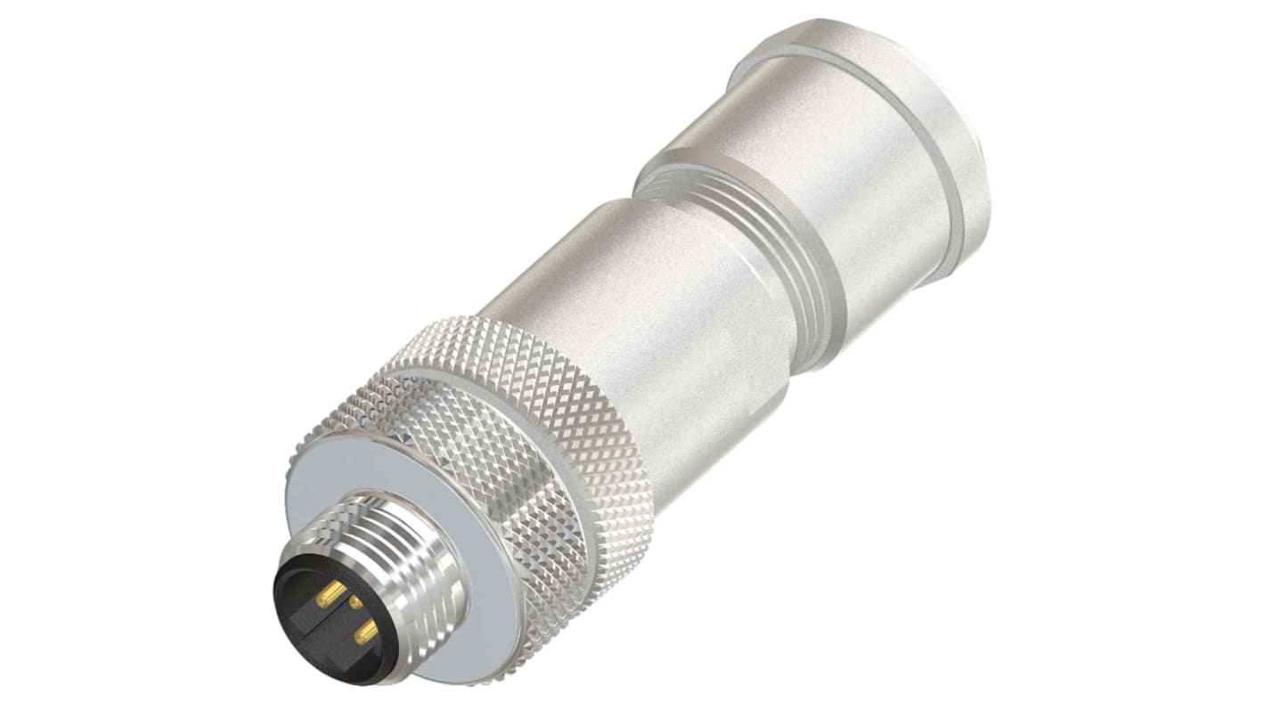 RS PRO Circular Connector, 4 Contacts, Cable Mount, M12 Connector, Socket, Male, IP67